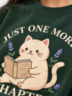Olive green cat Printed Oversized T-shirt