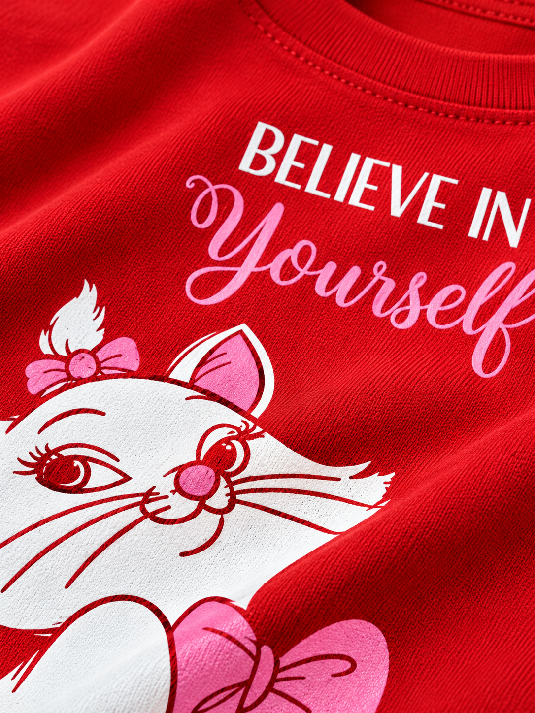 Red Printed Oversized T-shirt