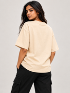 Skin hibiscus Printed Oversized T-shirt