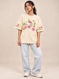 Kitty Skin Printed Oversized T-shirt