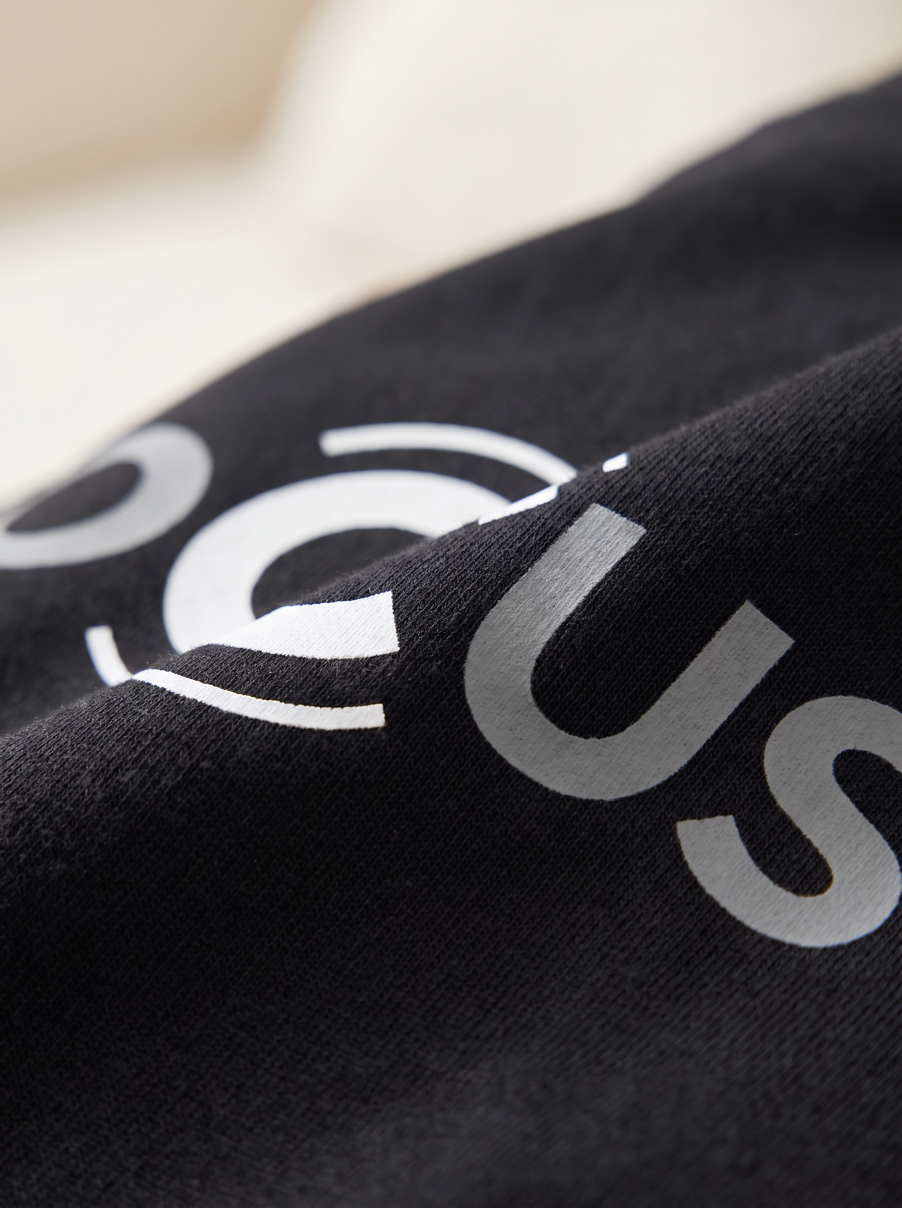 Black Mini Printed Oversized T-shirt