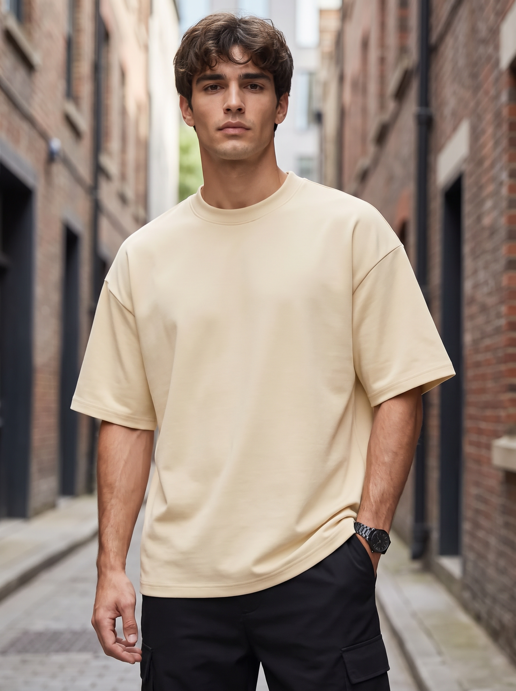 Cream Oversized T-shirt