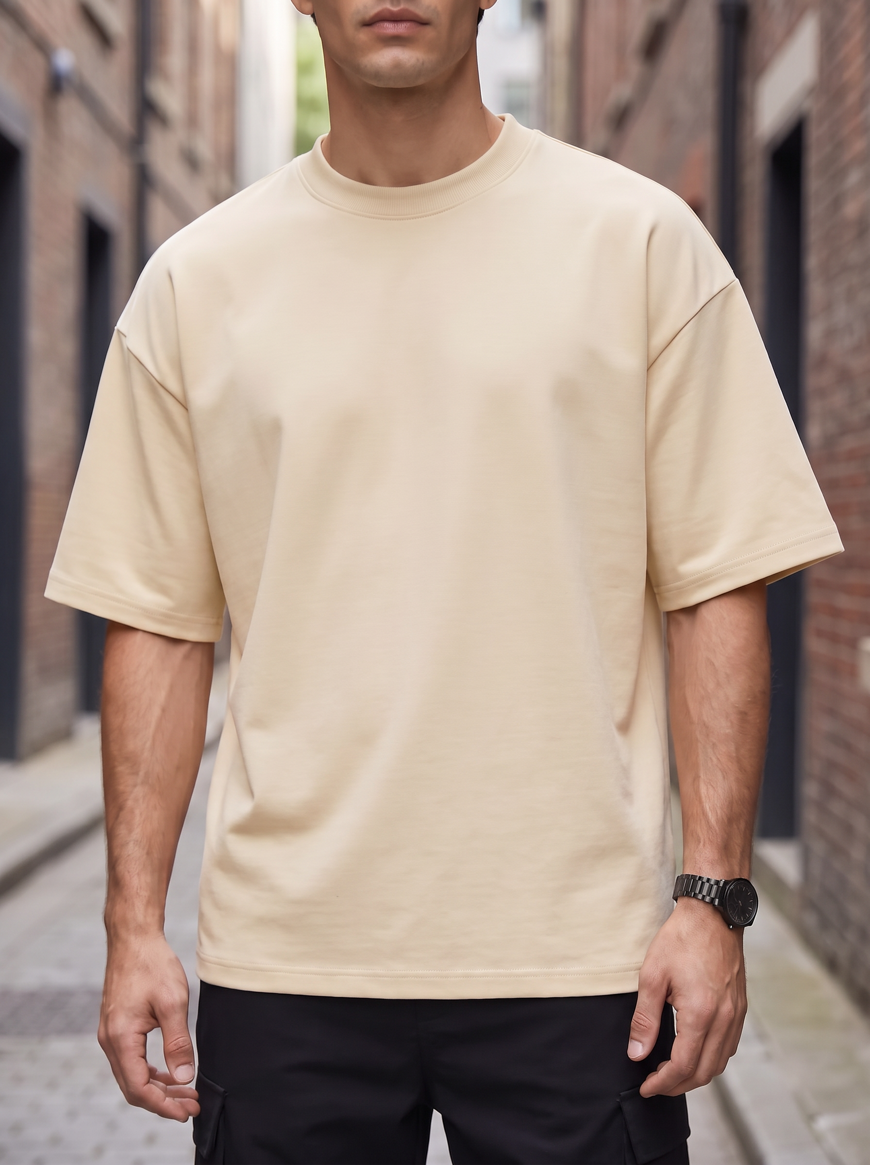 Cream Oversized T-shirt