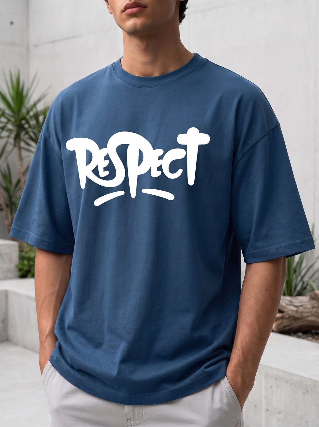 Diesel Blue Mini Printed Oversized T-shirt