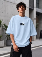 White Mini Printed Oversized T-shirt