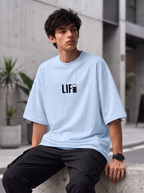White Mini Printed Oversized T-shirt