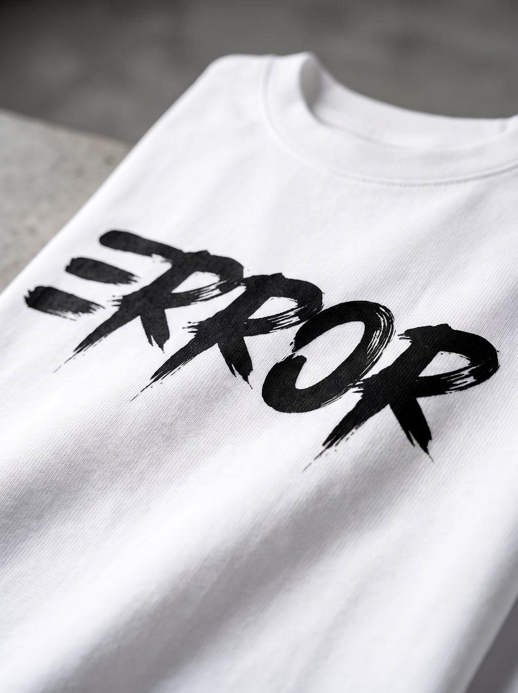 Mini White Printed Oversized T-shirt