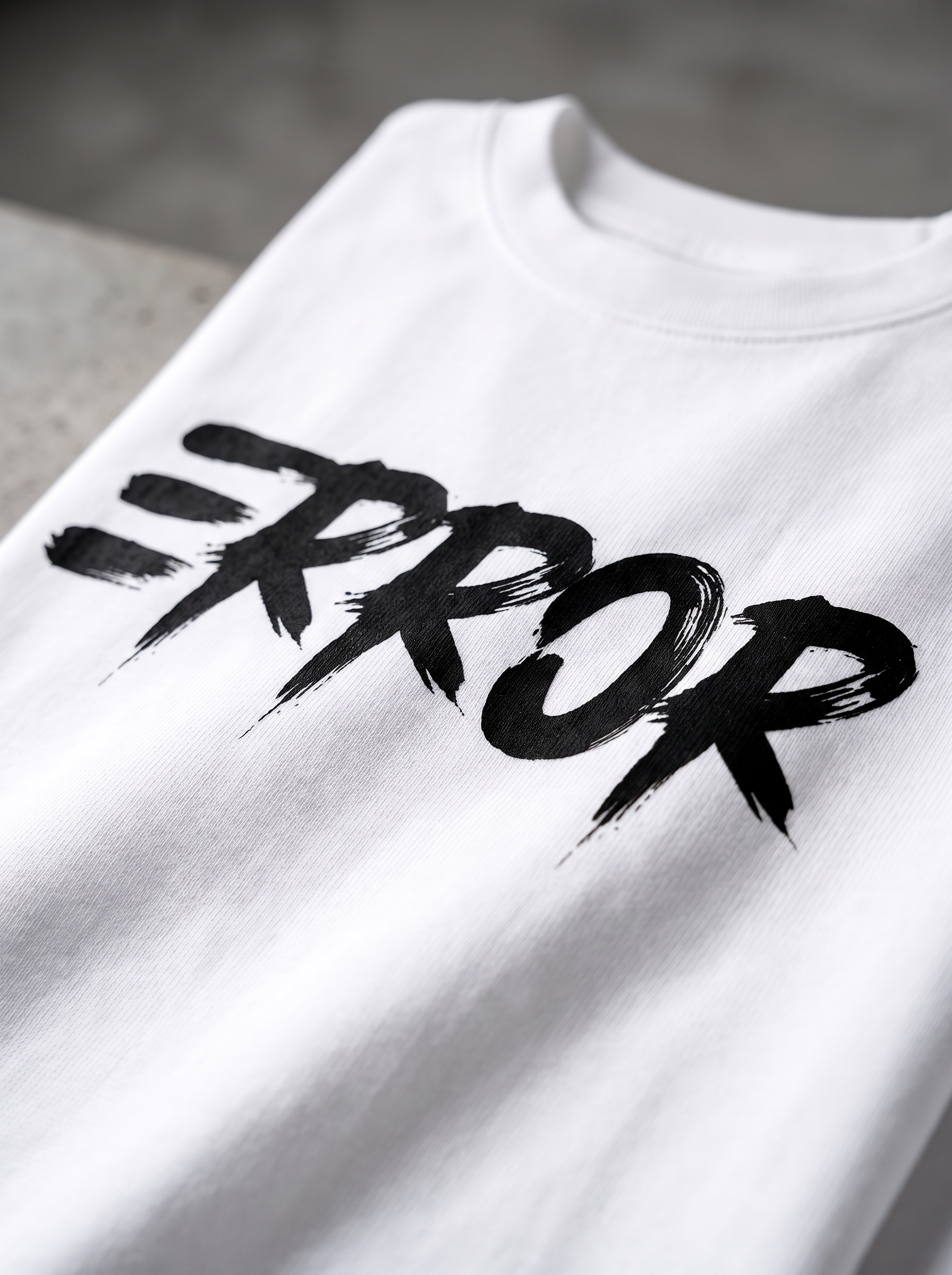 Mini White Printed Oversized T-shirt
