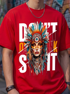 Red Streetwear Printed Oversized T-shirt