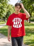 Red Puff Printed Oversized T-shirt