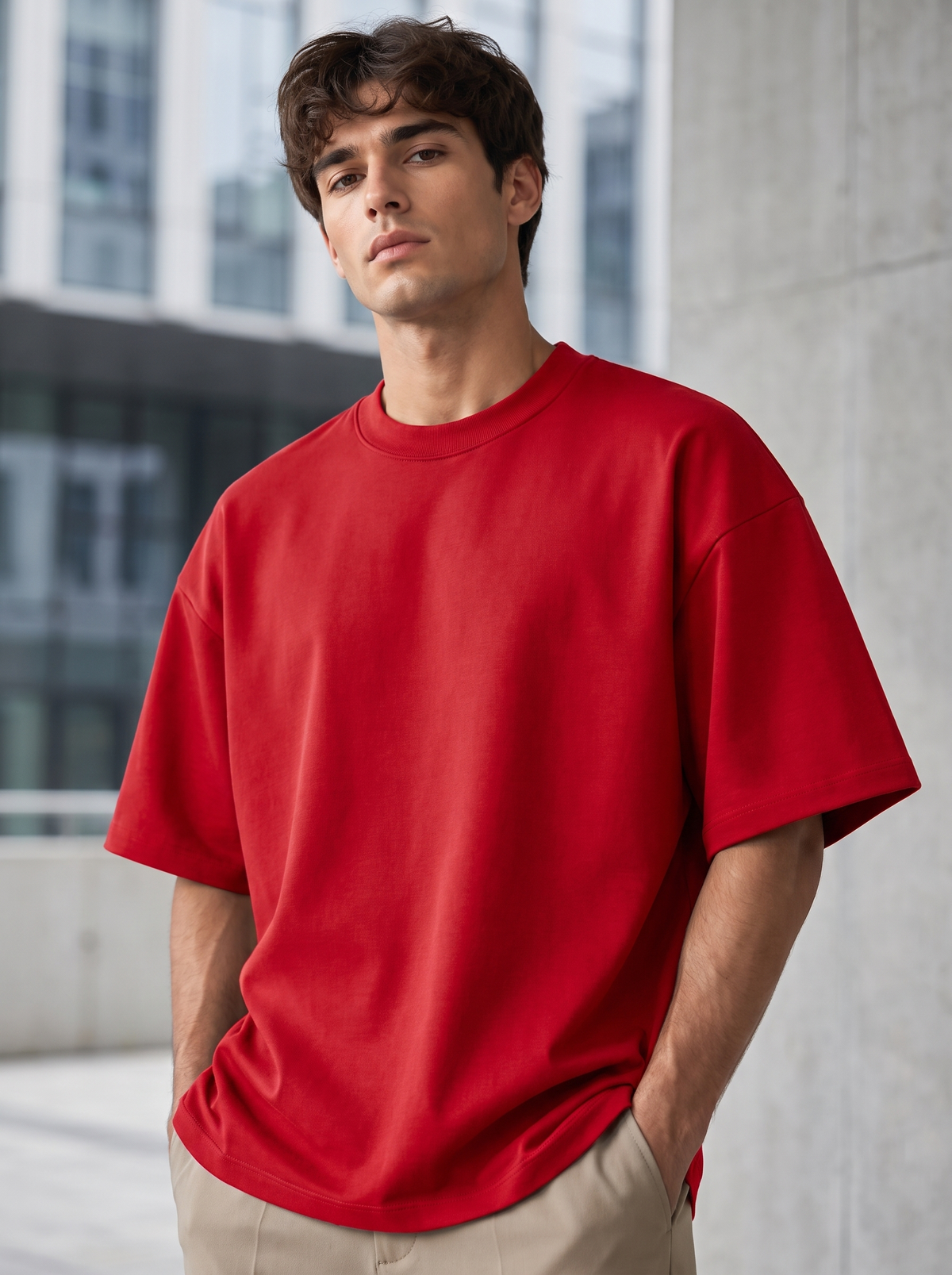 Red Oversized T-shirt