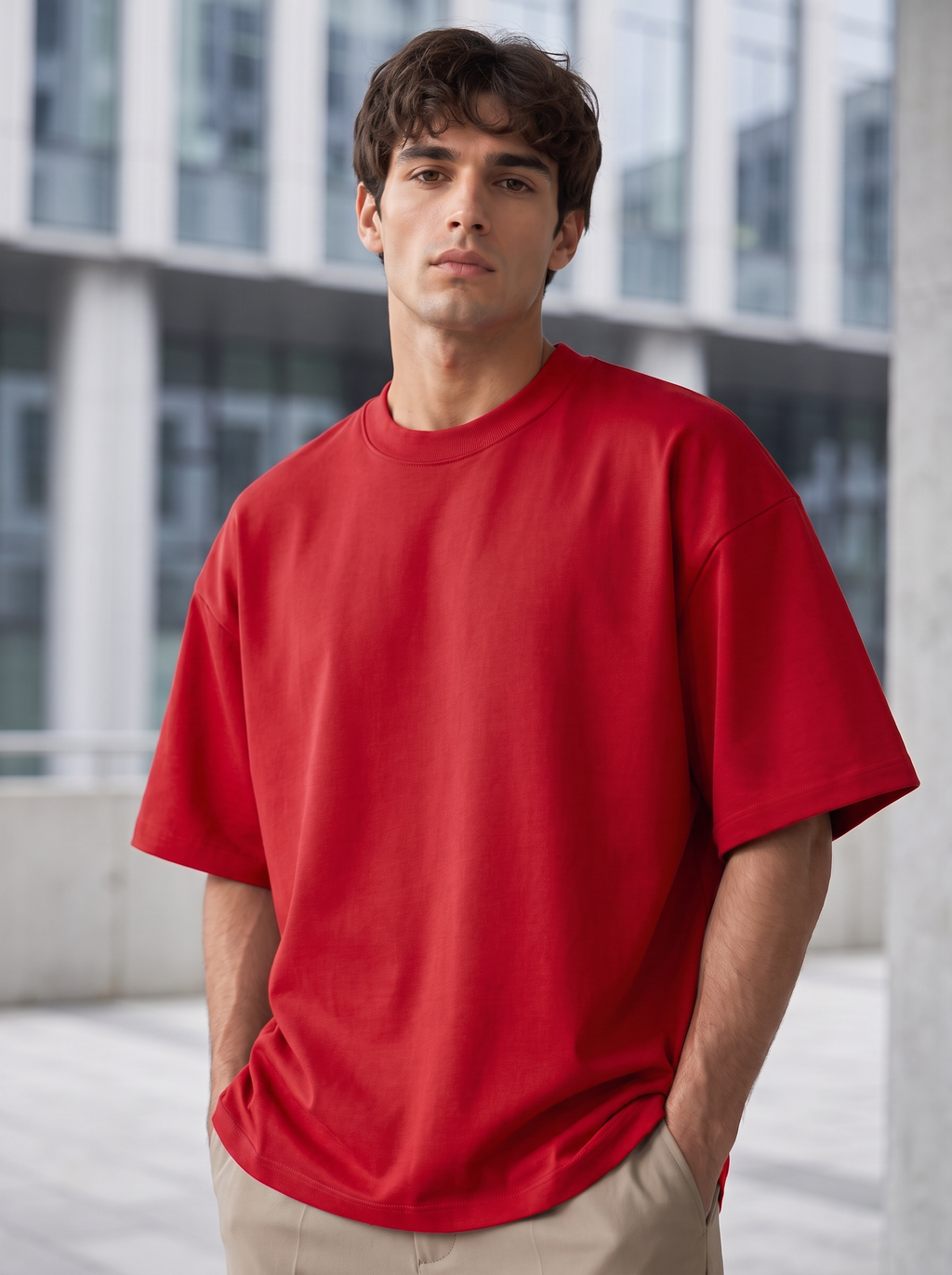 Red Oversized T-shirt