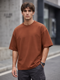 Rust Brown Oversized T-shirt