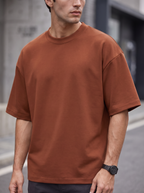 Rust Brown Oversized T-shirt