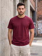 Maroon Regular Fit T-shirt