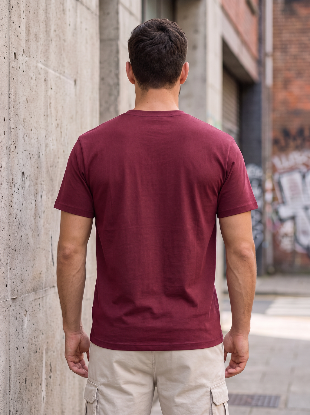 Maroon Regular Fit T-shirt