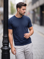 Navy Blue Regular Fit T-shirt
