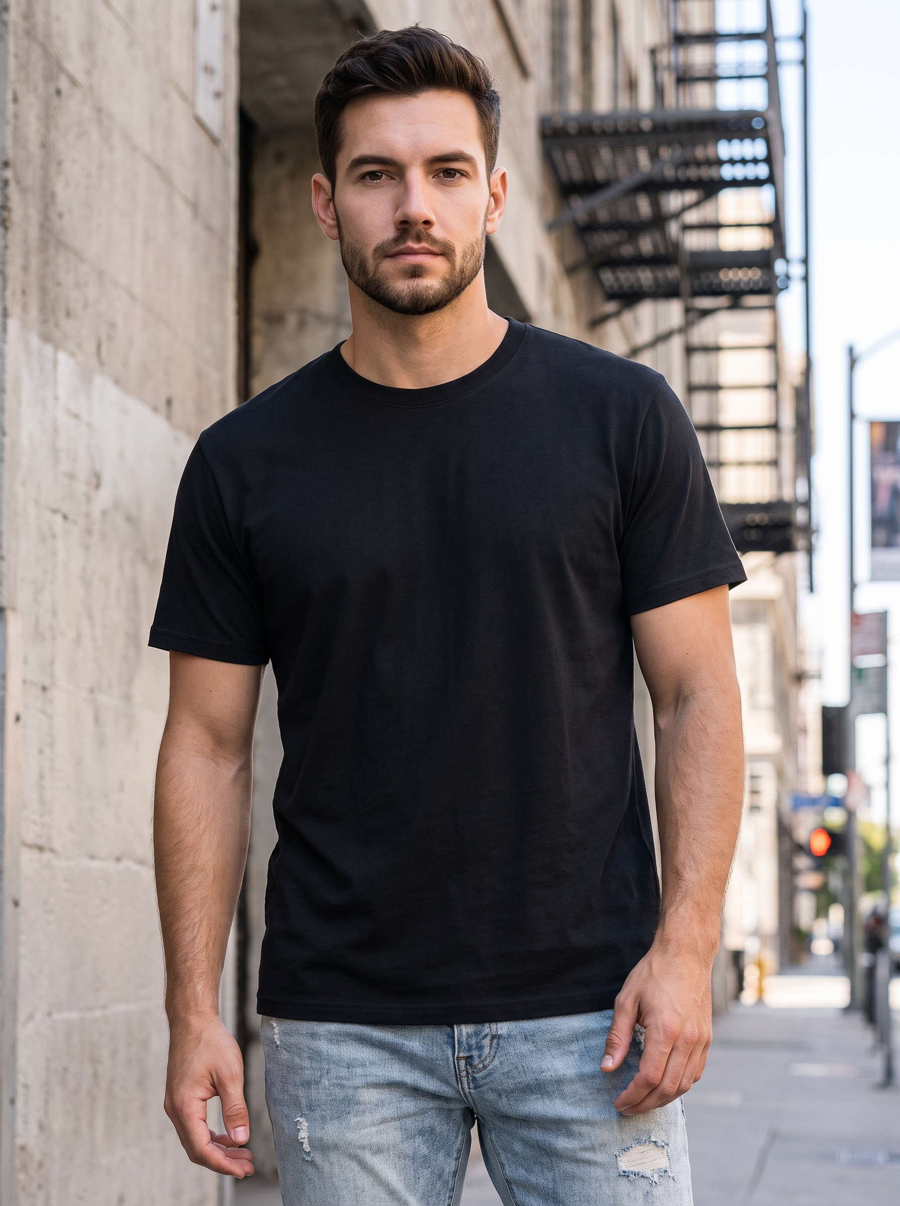 Black Regular Fit T-shirt