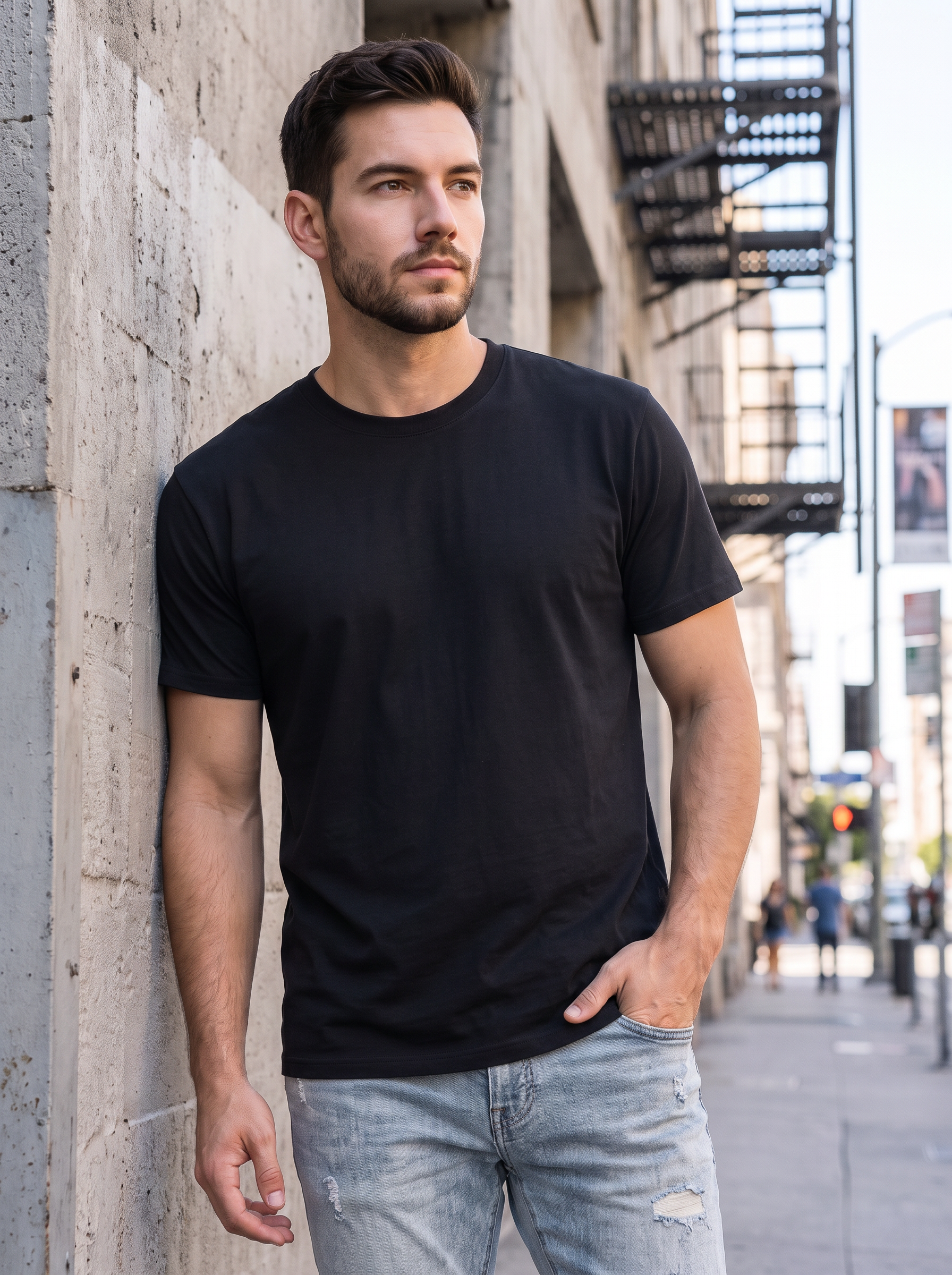 Black Regular Fit T-shirt