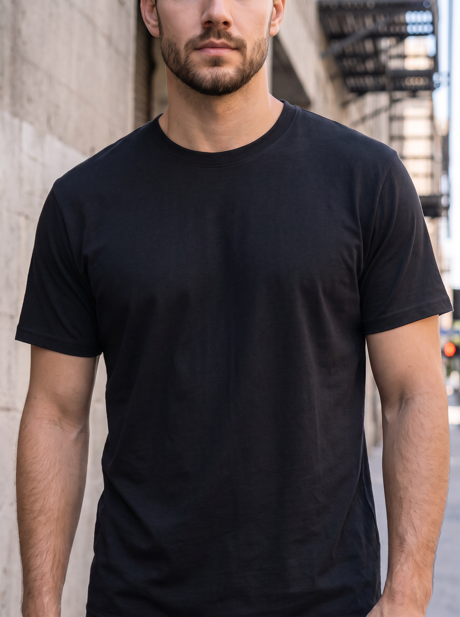 Black Regular Fit T-shirt
