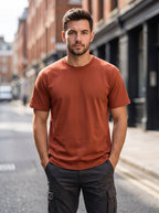 Rust Brown Regular Fit T-shirt
