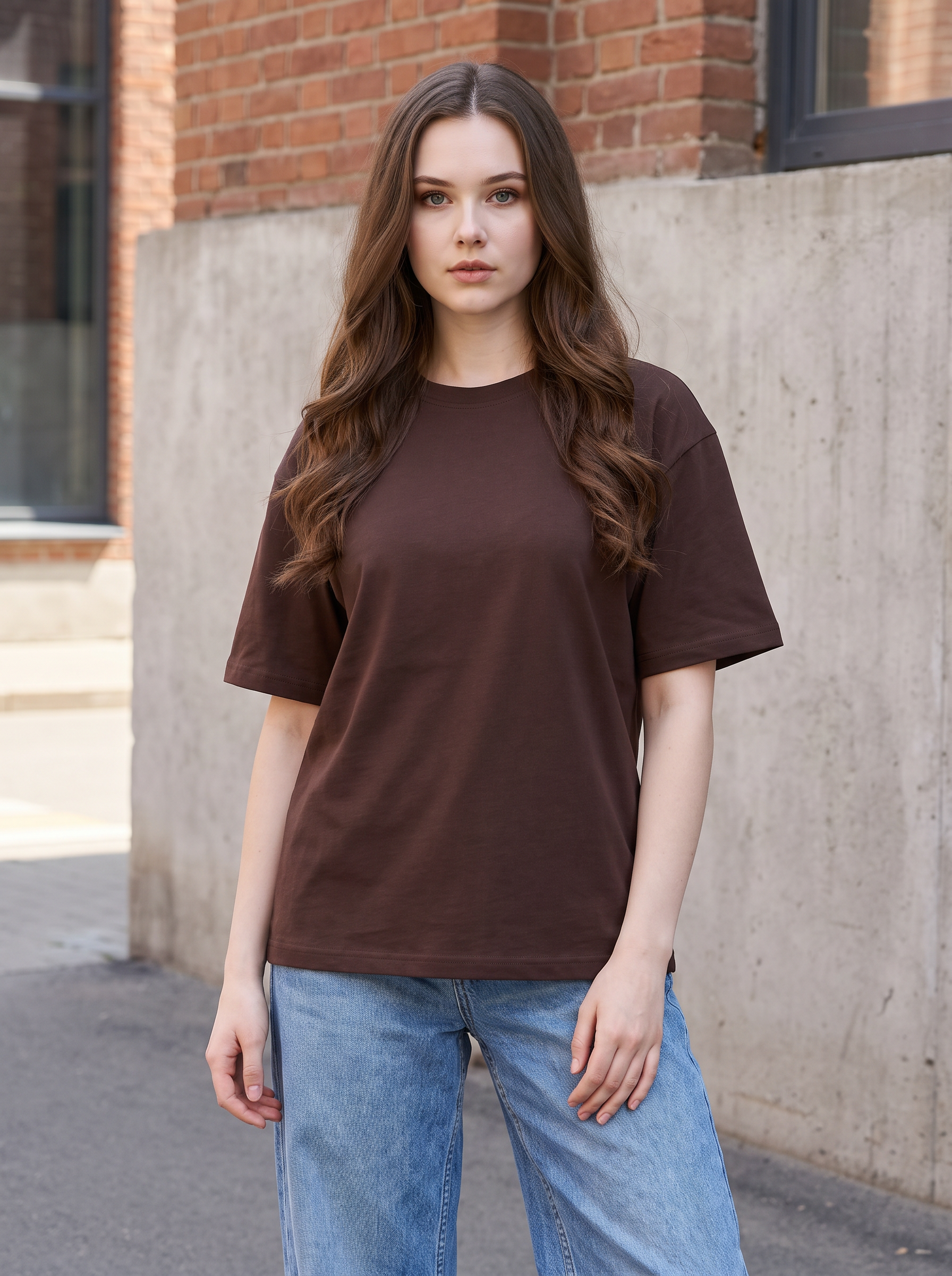 Brown Oversized T-shirt