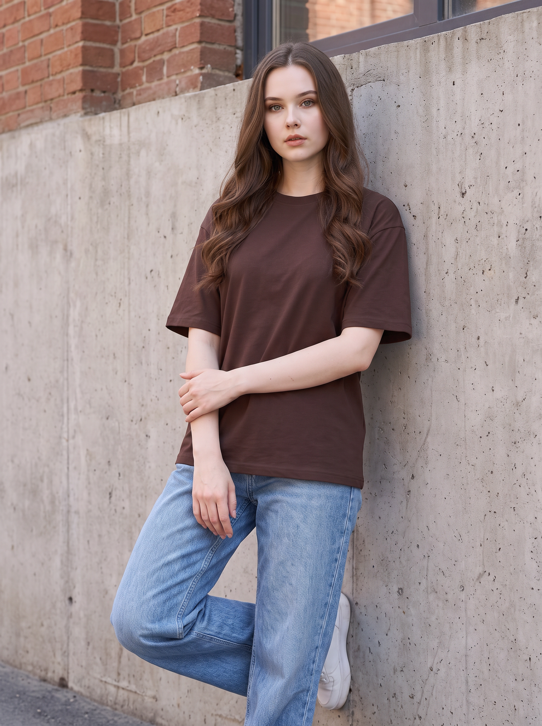 Brown Oversized T-shirt