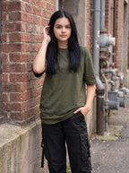 Olive Green Oversized T-shirt