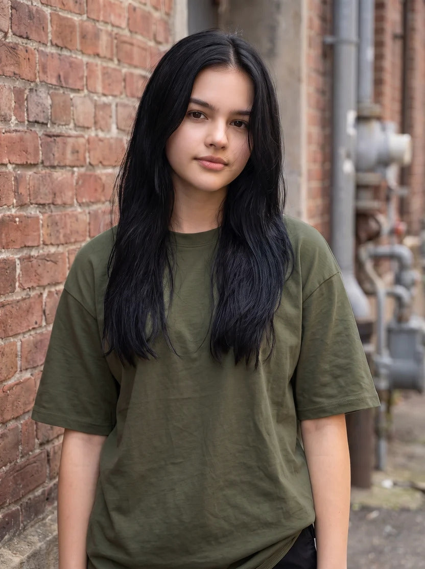 Olive Green Oversized T-shirt
