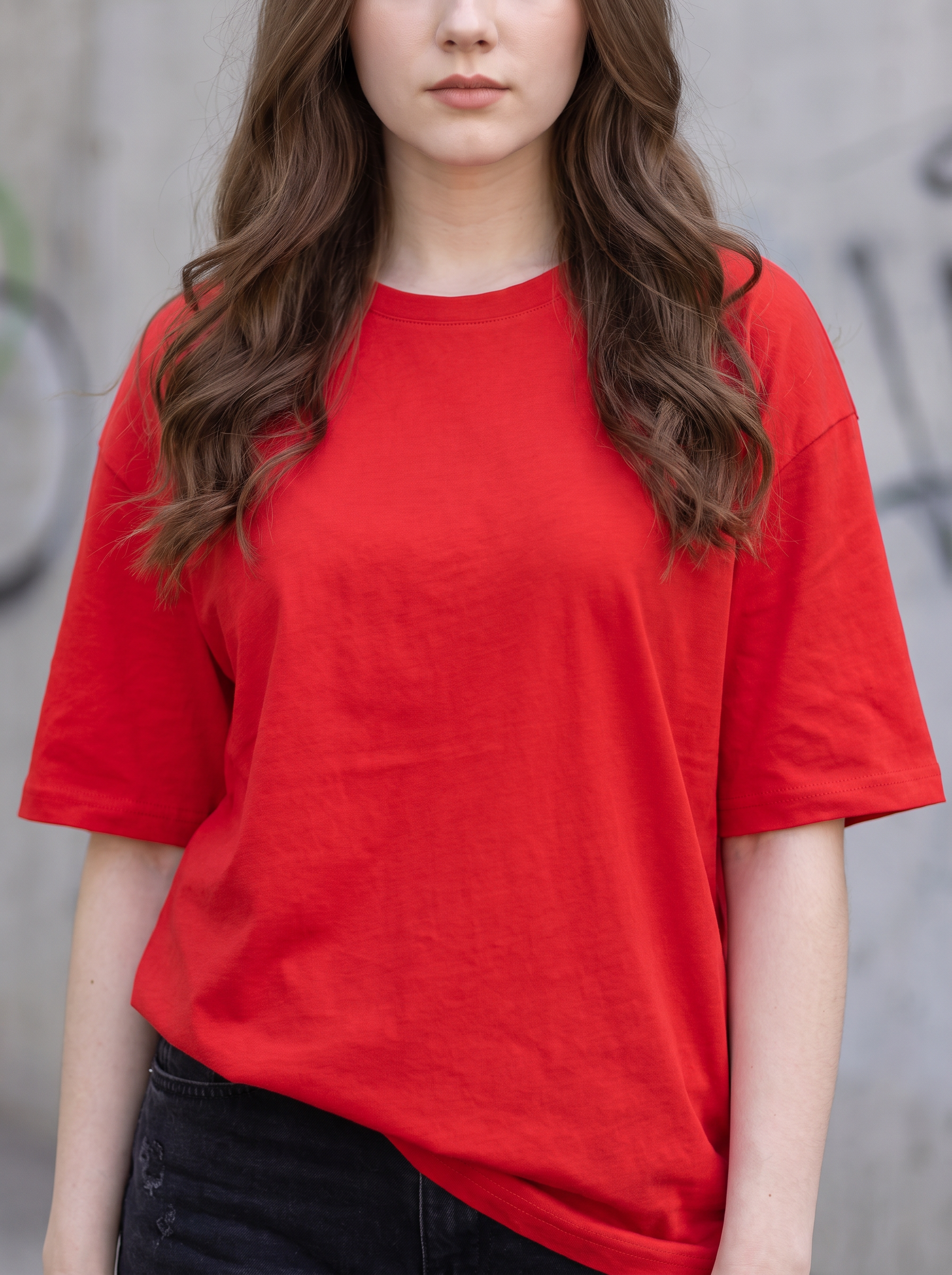 Red Oversized T-shirt