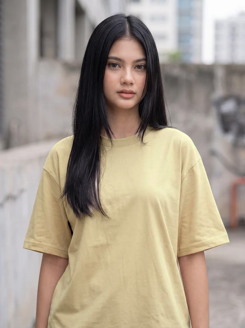 Skin Oversized Plain T-shirt