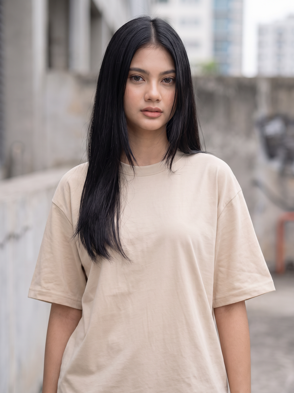 Skin Oversized Plain T-shirt