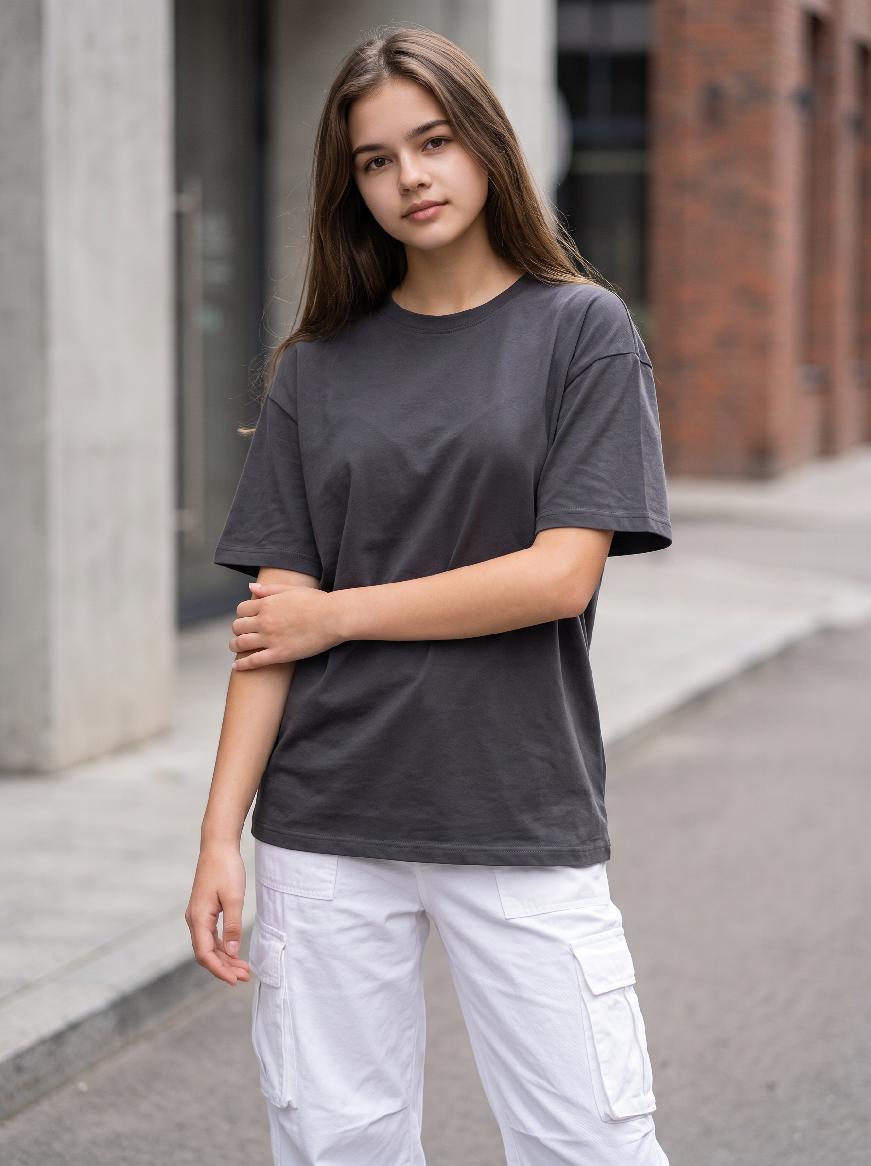 Grey Oversized T-shirt