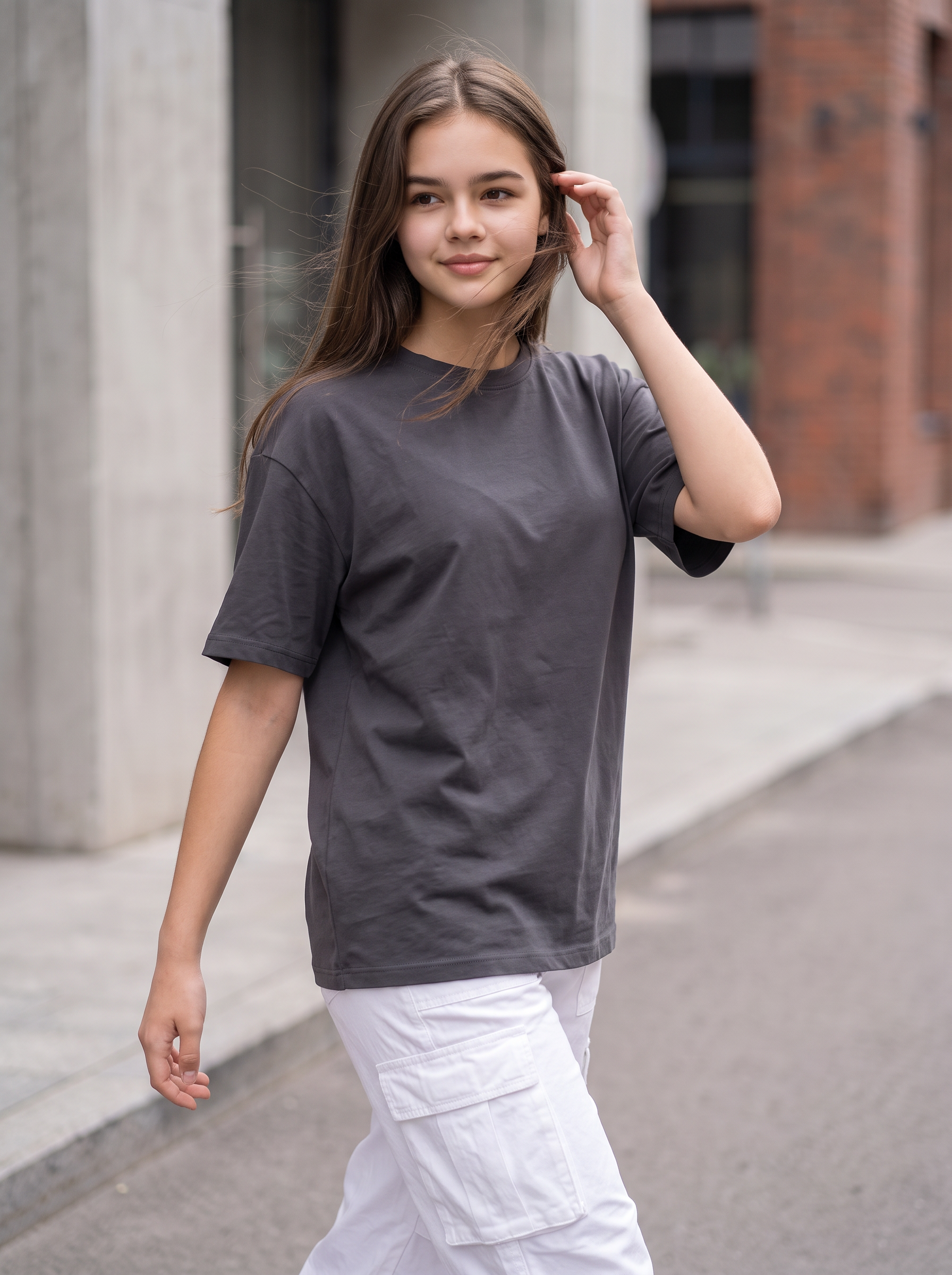 Grey Oversized T-shirt