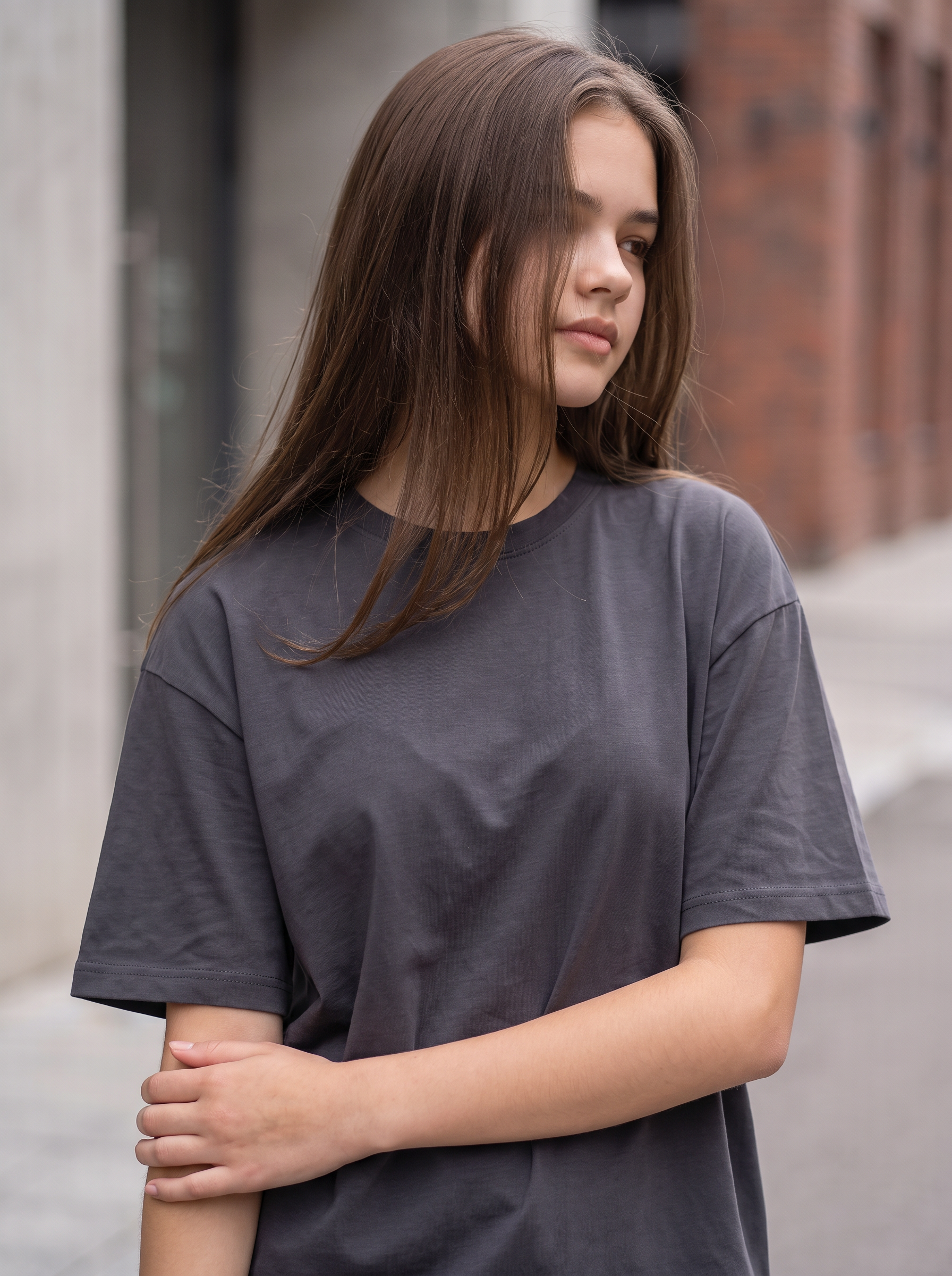 Grey Oversized T-shirt