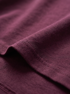 Wine Oversized Plain T-shirt