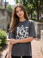 Grey Puff Printed Oversized T-shirt