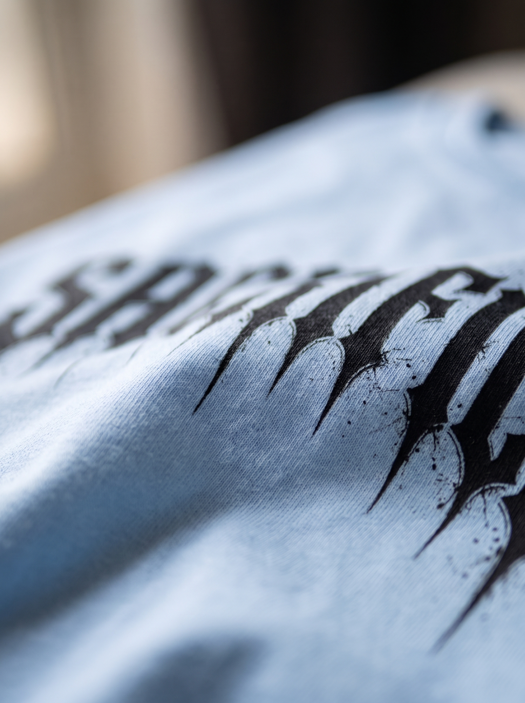 Streetwear Printed Oversized Lite Blue T-shirt