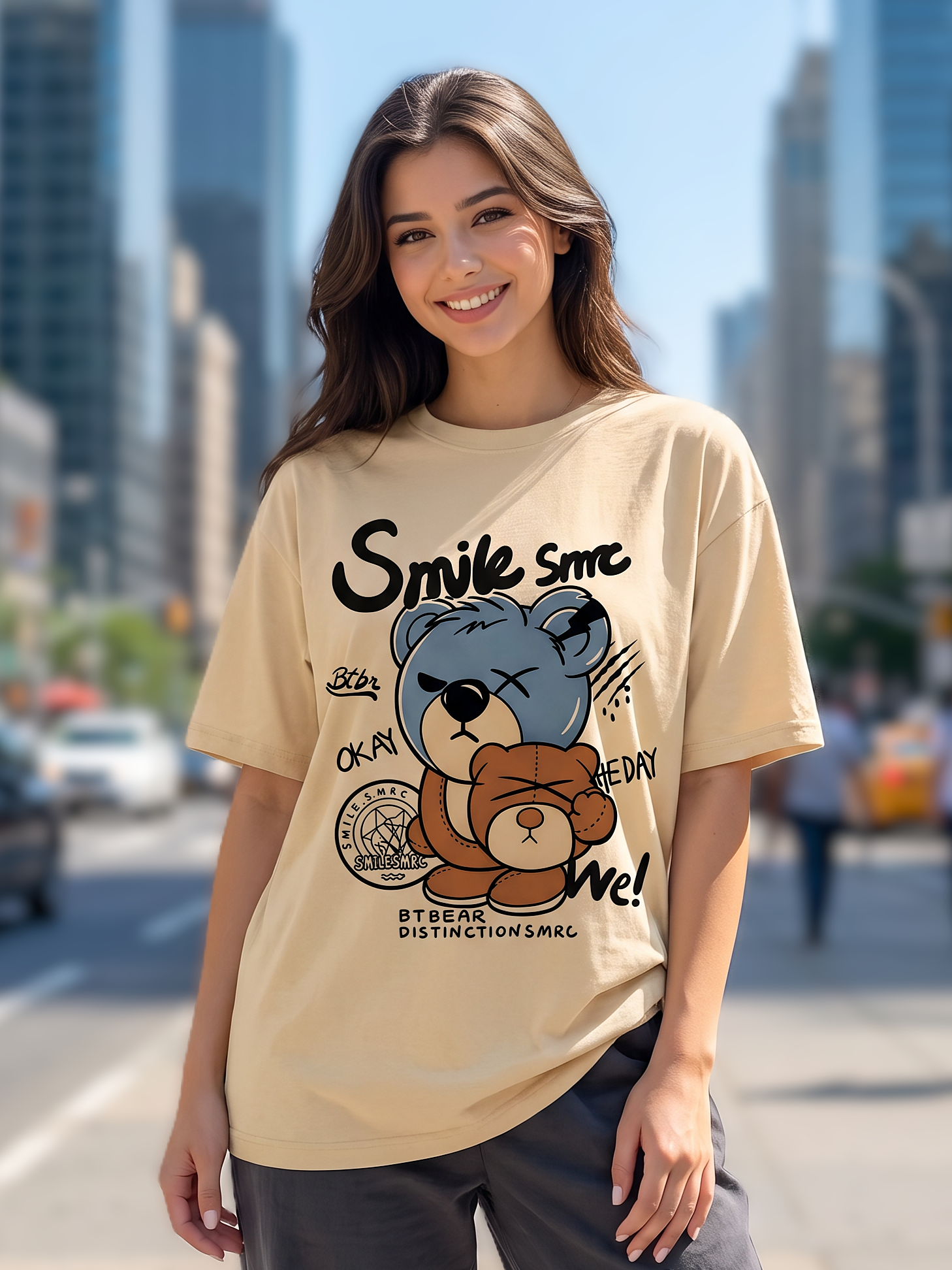 Skin Streetwear Printed Oversized T-shirt