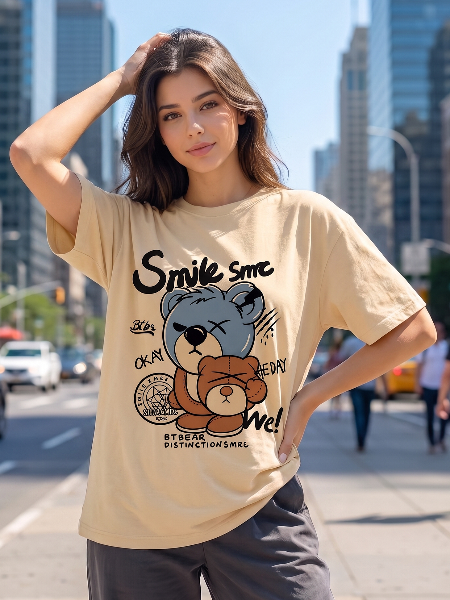 Skin Streetwear Printed Oversized T-shirt