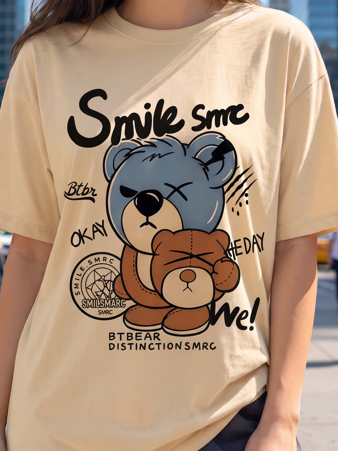 Skin Streetwear Printed Oversized T-shirt