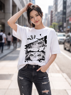 Streetwear Printed Oversized White T-shirt