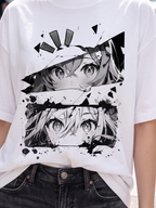 Streetwear Printed Oversized White T-shirt