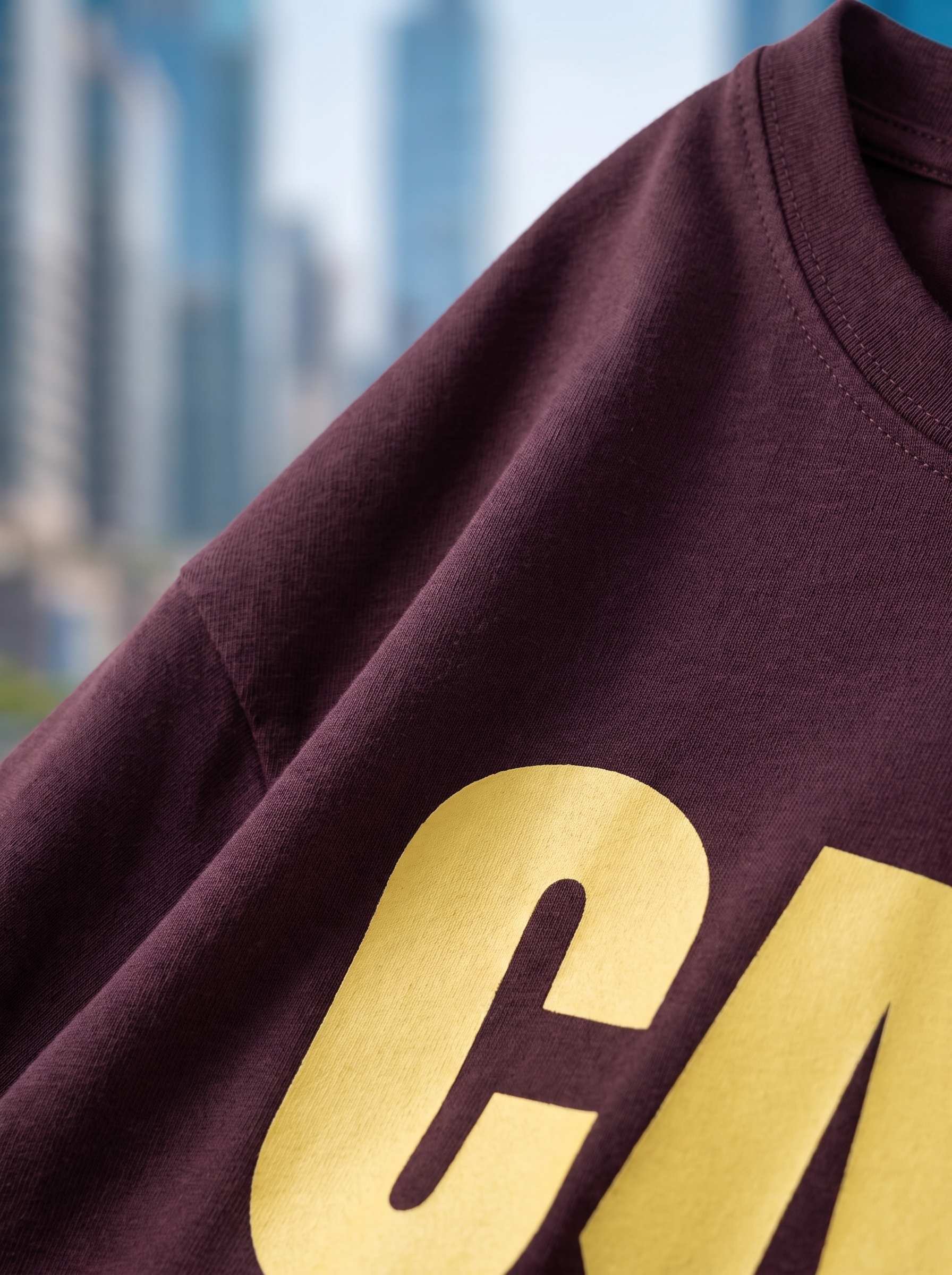 Wine streetwear Printed Oversized T-shirt