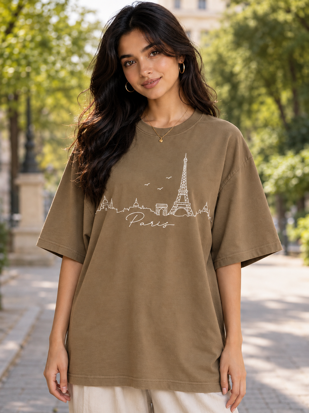 Honey mini Printed Oversized T-shirt