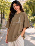 Honey mini Printed Oversized T-shirt