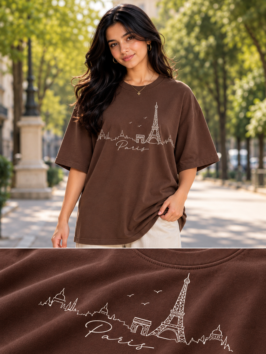 Honey mini Printed Oversized T-shirt