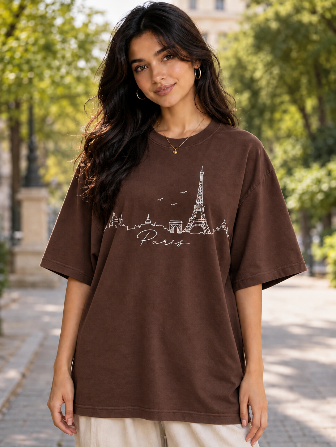 Honey mini Printed Oversized T-shirt