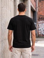 Black Oversized Fit T-shirt -Printed