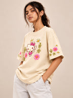Kitty Skin Printed Oversized T-shirt